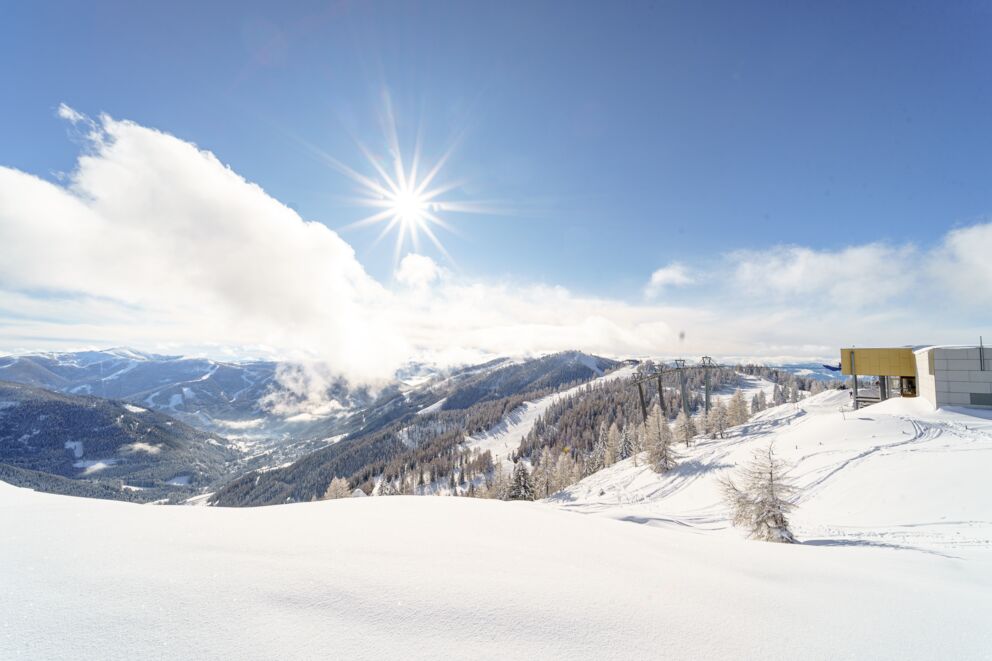 Winterlandschaft in den Bergen Kärntens