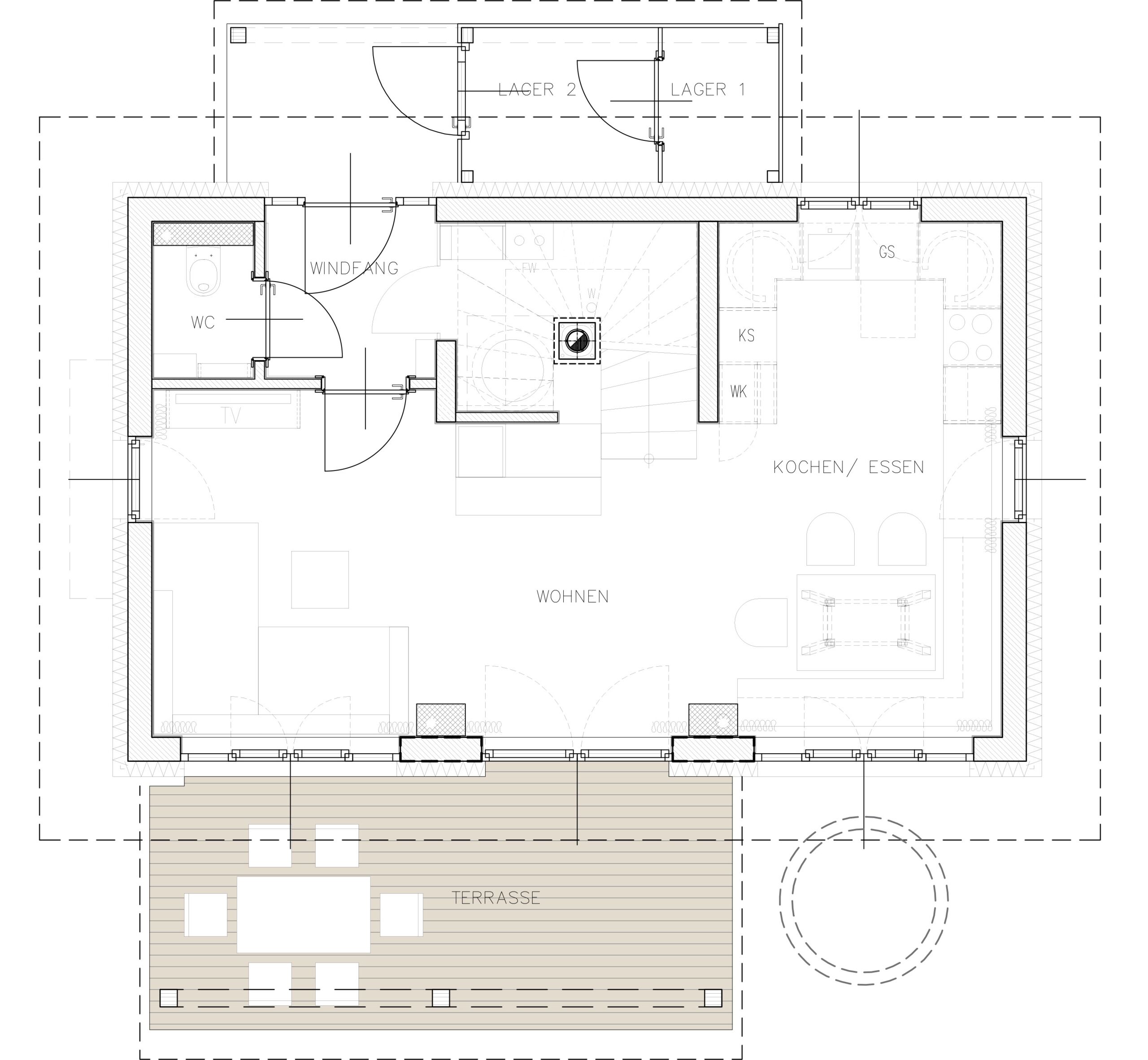 Floor plan of Trattlers Hof Chalets